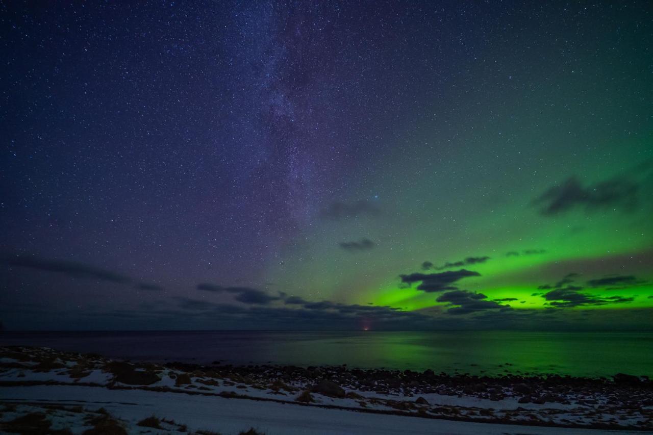 Feriehus Med Flott Havutsikt Ved Hauklandstranden Leknes Bagian luar foto
