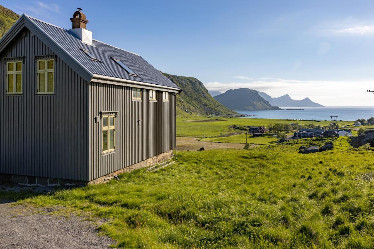 Feriehus Med Flott Havutsikt Ved Hauklandstranden Leknes Bagian luar foto