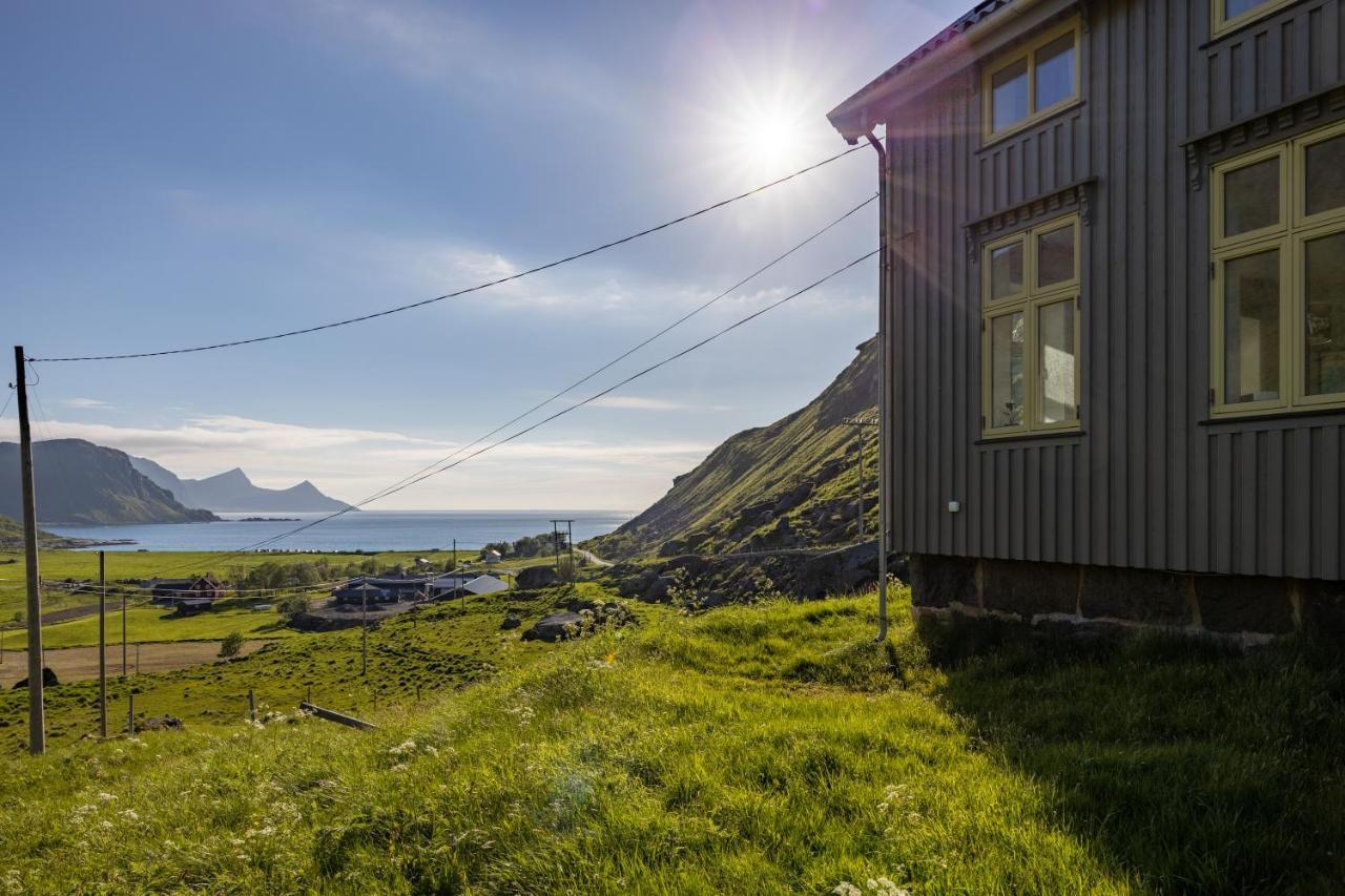 Feriehus Med Flott Havutsikt Ved Hauklandstranden Leknes Bagian luar foto
